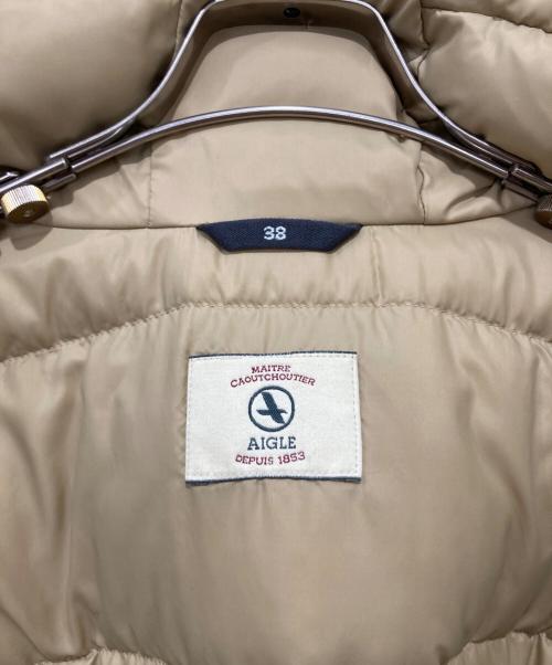 AIGLE（エーグル）AIGLE (エーグル) 透湿防水 フーデット ファーダウン ジャケット アイボリー サイズ:Mの古着・服飾アイテム