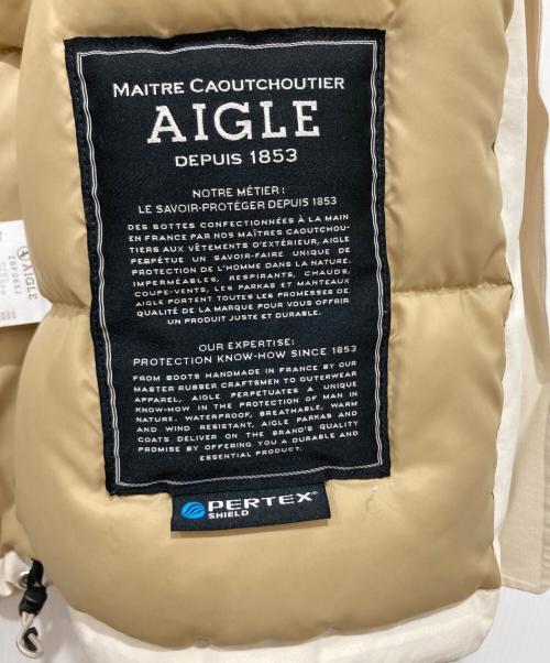 AIGLE（エーグル）AIGLE (エーグル) 透湿防水 フーデット ファーダウン ジャケット アイボリー サイズ:Mの古着・服飾アイテム