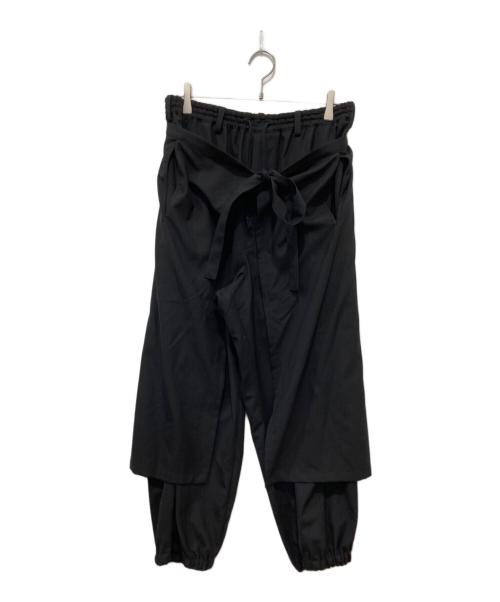 s'yte（サイト）s'yte (サイト) ラップパンツ ブラック サイズ:3の古着・服飾アイテム