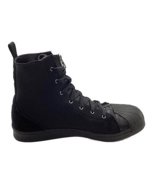 Yohji Yamamoto pour homme（ヨウジヤマモト プールオム）Yohji Yamamoto pour homme (ヨウジヤマモト プールオム) adidas (アディダス) ZIPPER STAR MID ブラック サイズ:26ｃｍの古着・服飾アイテム