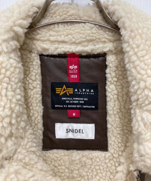 ALPHA（アルファ）ALPHA (アルファ) Snidel (スナイデル) B-3 ジャケット ベージュ サイズ:1の古着・服飾アイテム