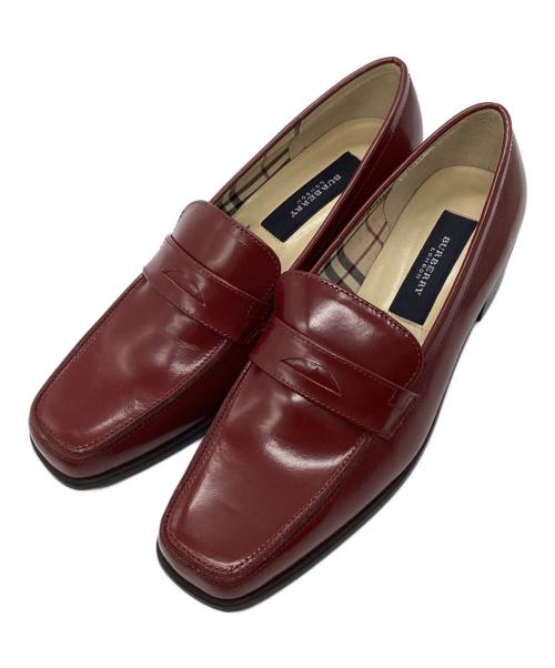 BURBERRY LONDON（バーバリーロンドン）BURBERRY LONDON (バーバリーロンドン) コインローファー レッド サイズ:23ｃｍの古着・服飾アイテム