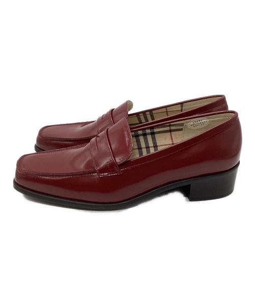 BURBERRY LONDON（バーバリーロンドン）BURBERRY LONDON (バーバリーロンドン) コインローファー レッド サイズ:23ｃｍの古着・服飾アイテム