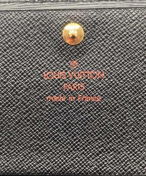 LOUIS VUITTON（ルイ ヴィトン）LOUIS VUITTON (ルイ ヴィトン) ポルトフォイユブラザ エピ 2つ折り財布 ブラックの古着・服飾アイテム