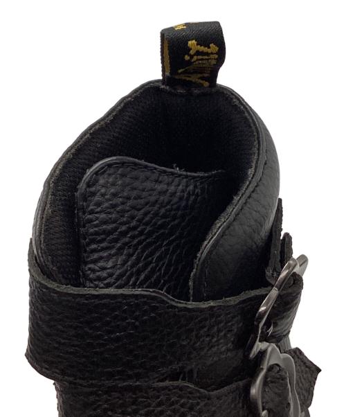 Dr.Martens（ドクターマーチン）Dr.Martens (ドクターマーチン) Devon Flower Buckle Leather Platform Boots ブラック サイズ:UK4の古着・服飾アイテム