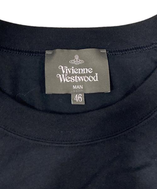 Vivienne Westwood man（ヴィヴィアン ウェストウッド マン）Vivienne Westwood man (ヴィヴィアン ウェストウッド マン) SWALLOWS ORB リラックス Tシャツ ブラック サイズ:46の古着・服飾アイテム