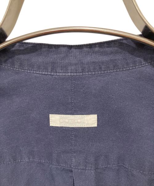 COMOLI（コモリ）COMOLI (コモリ) バンドカラーシャツ ネイビー サイズ:1（S)の古着・服飾アイテム