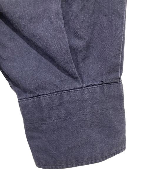 COMOLI（コモリ）COMOLI (コモリ) バンドカラーシャツ ネイビー サイズ:1（S)の古着・服飾アイテム