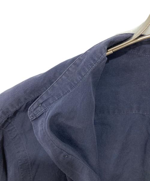 COMOLI（コモリ）COMOLI (コモリ) バンドカラーシャツ ネイビー サイズ:1（S)の古着・服飾アイテム