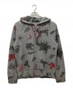 POLO COUNTRYポロカントリー）の古着「Brushed Fleece Graphic Hoodie」｜グレー