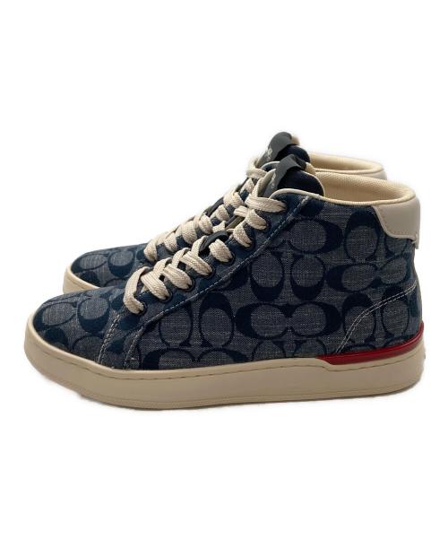 COACH（コーチ）COACH (コーチ) CLIP SIG HIGHTOP インディゴ サイズ:23ｃｍの古着・服飾アイテム