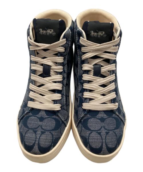 COACH（コーチ）COACH (コーチ) CLIP SIG HIGHTOP インディゴ サイズ:23ｃｍの古着・服飾アイテム