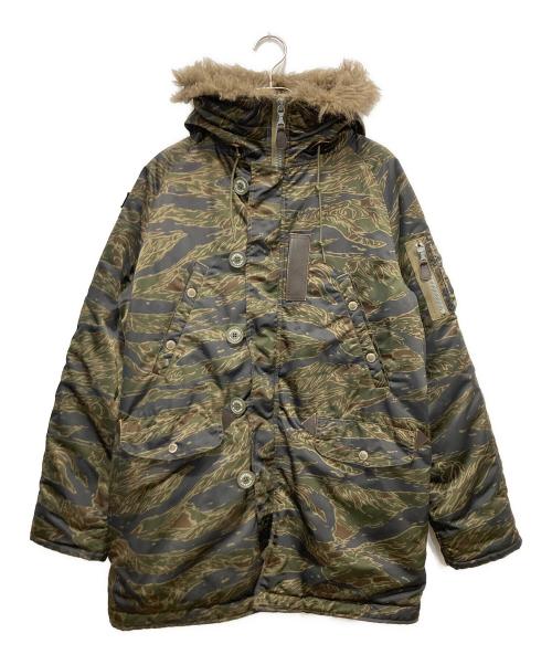 Hysteric Glamour（ヒステリックグラマー）Hysteric Glamour (ヒステリックグラマー) タイガーカモN-3Bコート カーキ サイズ:Mの古着・服飾アイテム