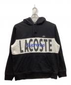 SUPREME×LACOSTE LIVEシュプリーム×ラコステライブ）の古着「Logo Panel Hooded Sweatshirt」｜ブラック
