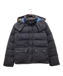 THE NORTHFACE PURPLELABEL×Harris Tweed（ザ・ノースフェイス パープルレーベル×ハリスツイード）の古着「ウールダウンジャケット」｜グレー