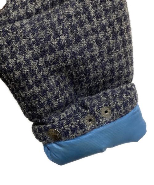THE NORTHFACE PURPLELABEL（ザ・ノースフェイス パープルレーベル）THE NORTHFACE PURPLELABEL (ザ・ノースフェイス パープルレーベル) Harris Tweed (ハリスツイード) ウールダウンジャケット グレー サイズ:Sの古着・服飾アイテム