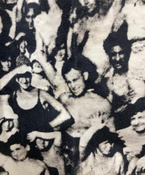 stussy（ステューシー）stussy (ステューシー) Mob Beach Pant ホワイト×ブラック サイズ:Sの古着・服飾アイテム