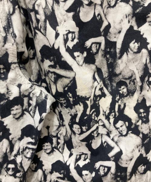 stussy（ステューシー）stussy (ステューシー) Mob Beach Pant ホワイト×ブラック サイズ:Sの古着・服飾アイテム