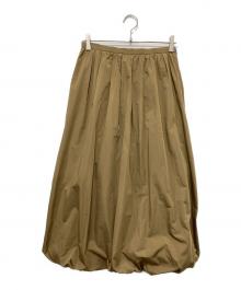 TOMORROW LAND collection（トゥモローランドコレクション）の古着「ポリステルシルクタフタ バルーンスカート」｜カーキ
