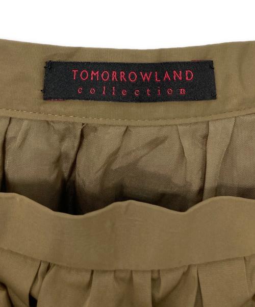 TOMORROW LAND collection（トゥモローランドコレクション）TOMORROW LAND collection (トゥモローランドコレクション) ポリステルシルクタフタ バルーンスカート カーキ サイズ:36の古着・服飾アイテム
