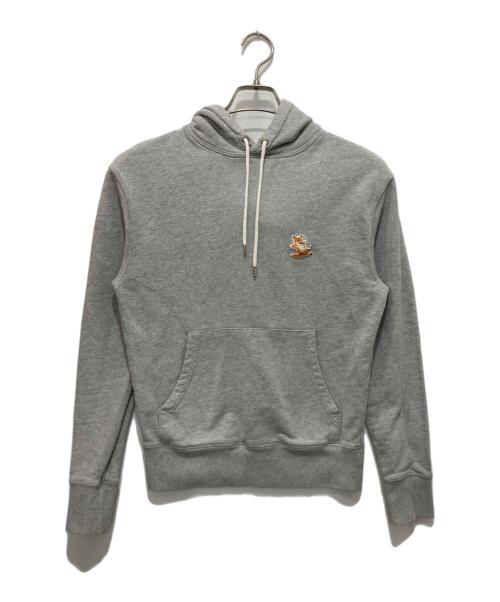 maison kitsune（メゾンキツネ）maison kitsune (メゾンキツネ) Chillax Fox パーカー グレー サイズ:XSの古着・服飾アイテム