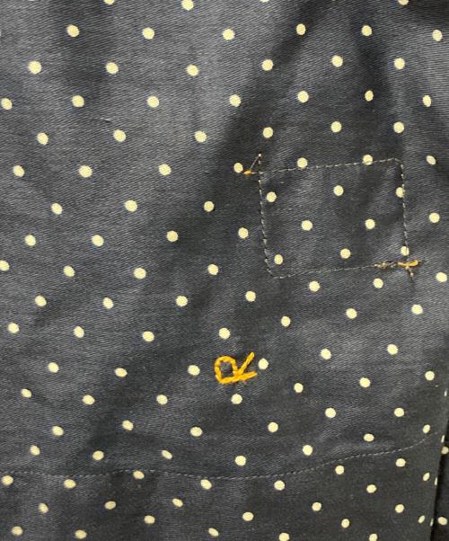 45R（フォーティファイブ・アール）45R (フォーティファイブ・アール) ドットプリントのシュシュスモックブラウス ネイビー サイズ:Freeの古着・服飾アイテム