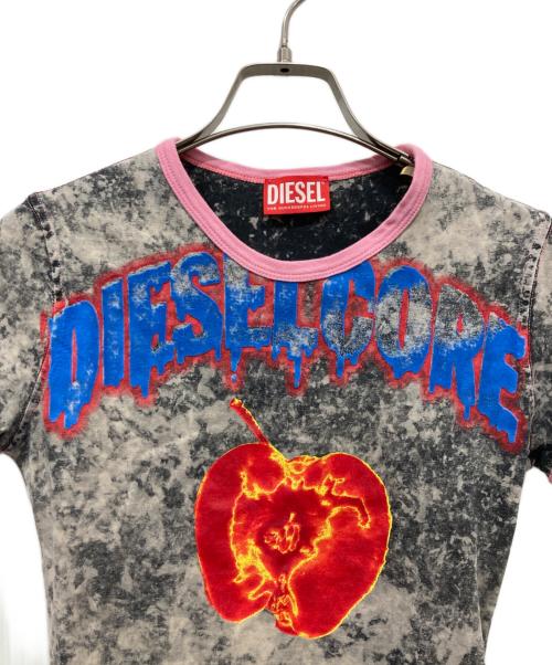 DIESEL（ディーゼル）DIESEL (ディーゼル) T-UNCUTIES-SHORT-Q1 Tシャツ グレー サイズ:Sの古着・服飾アイテム