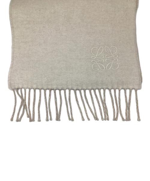 LOEWE（ロエベ）LOEWE (ロエベ) バイカラー スカーフ ベージュ サイズ:下記参照の古着・服飾アイテム