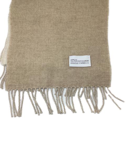 LOEWE（ロエベ）LOEWE (ロエベ) バイカラー スカーフ ベージュ サイズ:下記参照の古着・服飾アイテム