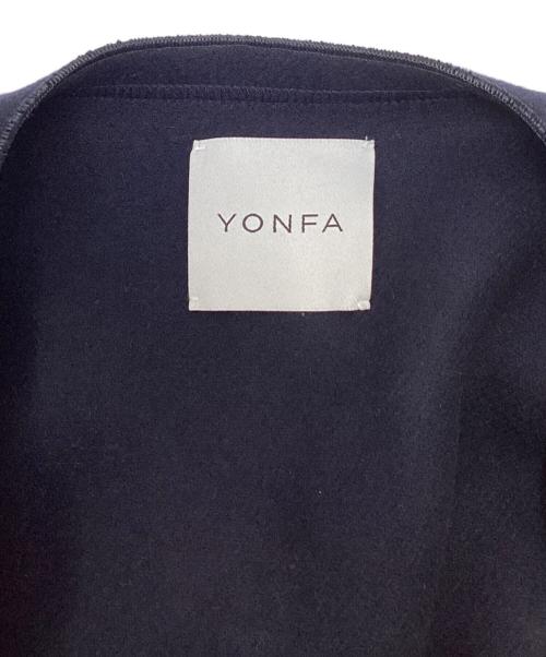 YONFA（ヨンファ）YONFA (ヨンファ) ウールジレ / ロングジレ ネイビー サイズ:Freeの古着・服飾アイテム