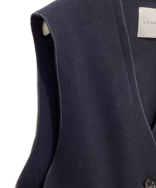 YONFA（ヨンファ）YONFA (ヨンファ) ウールジレ / ロングジレ ネイビー サイズ:Freeの古着・服飾アイテム