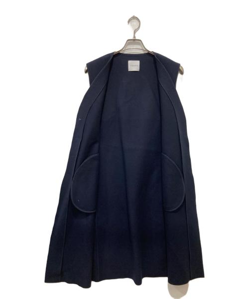 YONFA（ヨンファ）YONFA (ヨンファ) ウールジレ / ロングジレ ネイビー サイズ:Freeの古着・服飾アイテム