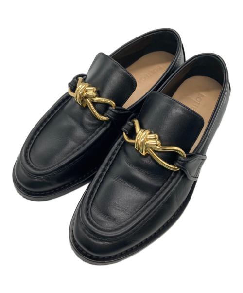 BOTTEGA VENETA（ボッテガベネタ）BOTTEGA VENETA (ボッテガベネタ) アステアローファー ブラック サイズ:36の古着・服飾アイテム