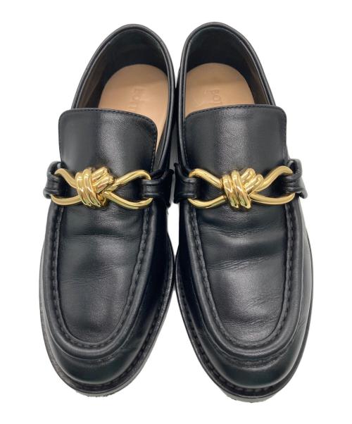 BOTTEGA VENETA（ボッテガベネタ）BOTTEGA VENETA (ボッテガベネタ) アステアローファー ブラック サイズ:36の古着・服飾アイテム