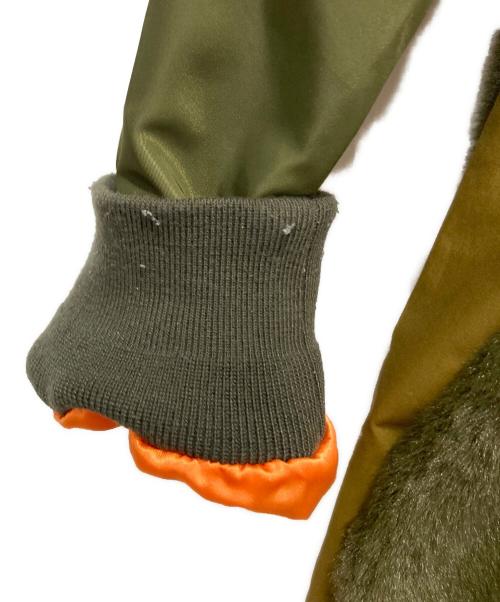etsinta（エシンタ）etsinta (エシンタ) ボア切り替えコート カーキ サイズ:FREEの古着・服飾アイテム