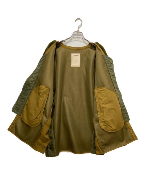 etsinta（エシンタ）etsinta (エシンタ) ボア切り替えコート カーキ サイズ:FREEの古着・服飾アイテム