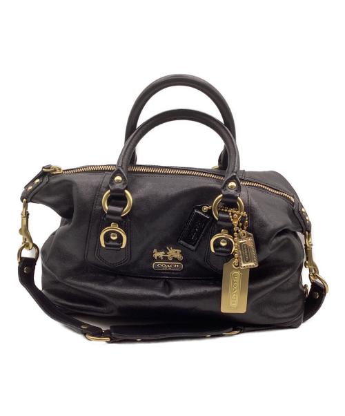 COACH（コーチ）COACH (コーチ) 2WAYレザーショルダーバッグ ブラックの古着・服飾アイテム