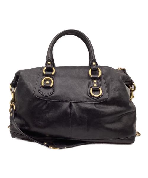 COACH（コーチ）COACH (コーチ) 2WAYレザーショルダーバッグ ブラックの古着・服飾アイテム