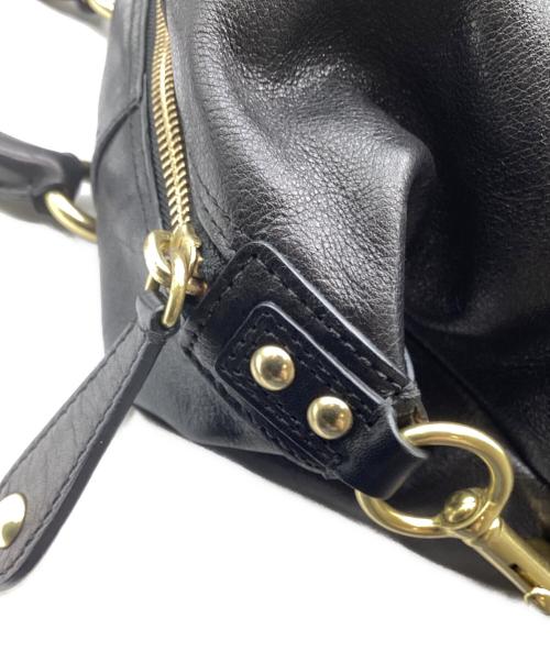 COACH（コーチ）COACH (コーチ) 2WAYレザーショルダーバッグ ブラックの古着・服飾アイテム