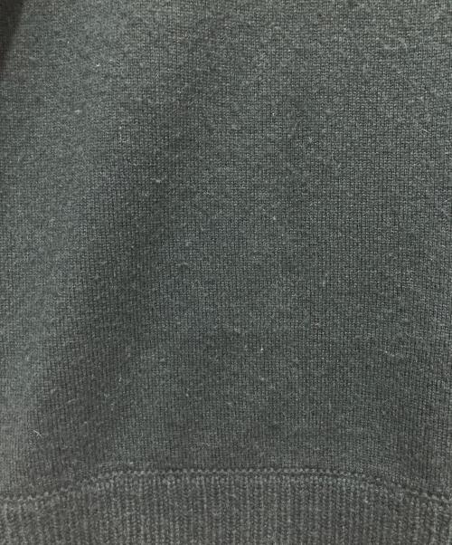 PRADA（プラダ）PRADA (プラダ) カシミヤ混レザーパッチニット グリーン サイズ:48の古着・服飾アイテム