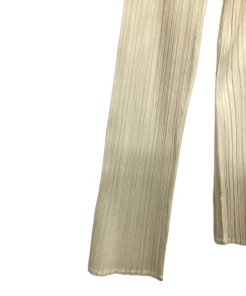 PLEATS PLEASE（プリーツプリーズ）PLEATS PLEASE (プリーツプリーズ) プリーツ加工オープンカラーシャツ アイボリー サイズ:3の古着・服飾アイテム