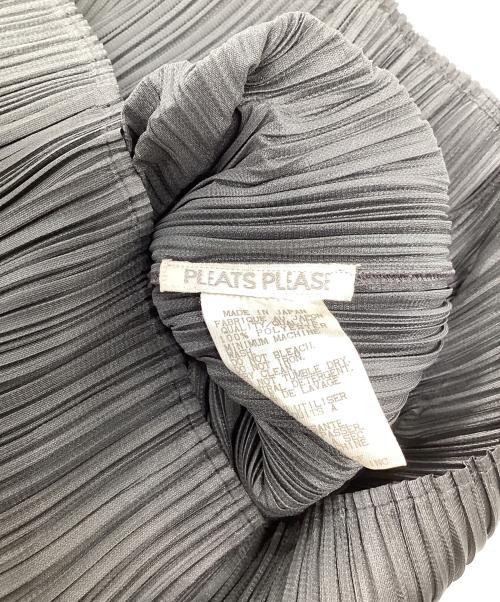 PLEATS PLEASE（プリーツプリーズ）PLEATS PLEASE (プリーツプリーズ) プリーツ加工オープンカラーシャツ グレー サイズ:3の古着・服飾アイテム