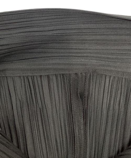 PLEATS PLEASE（プリーツプリーズ）PLEATS PLEASE (プリーツプリーズ) プリーツ加工オープンカラーシャツ グレー サイズ:3の古着・服飾アイテム