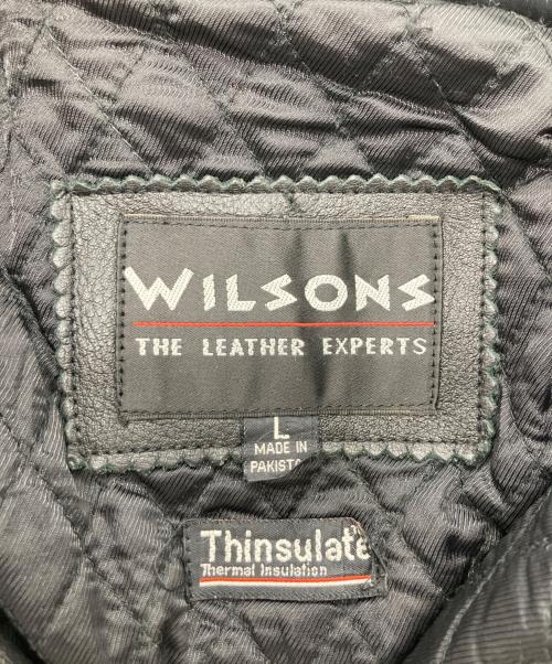 wilsons（ウィルソンズ）wilsons (ウィルソンズ) ライナー付レザージャケット ブラック サイズ:Lの古着・服飾アイテム