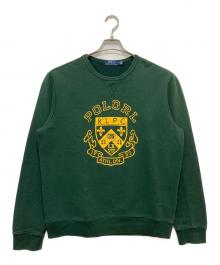 POLO RALPH LAUREN（ポロ・ラルフローレン）の古着「プリントスウェット」｜グリーン