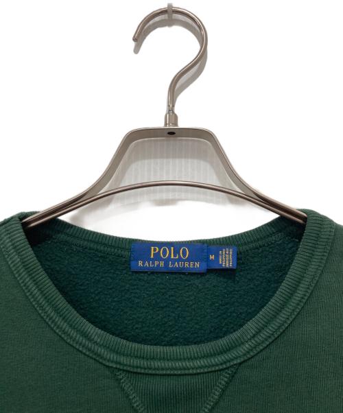 POLO RALPH LAUREN（ポロ・ラルフローレン）POLO RALPH LAUREN (ポロ・ラルフローレン) プリントスウェット グリーン サイズ:Mの古着・服飾アイテム