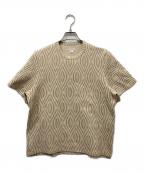 masuエムエーエスユー）の古着「OPTICAL T-SHIRTS / オプティカル Tシャツ」｜ベージュ