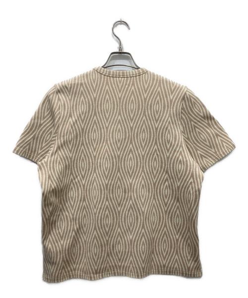 masu（エムエーエスユー）masu (エムエーエスユー) OPTICAL T-SHIRTS / オプティカル Tシャツ ベージュ サイズ:44の古着・服飾アイテム