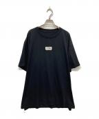 MM6 Maison Margielaエムエムシックスメゾンマルジェラ）の古着「ナンバリングTシャツ」｜ブラック