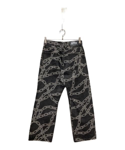 X-LARGE（エクストララージ）X-LARGE (エクストララージ) CHAIN DENIM PANT ブラック サイズ:W30の古着・服飾アイテム